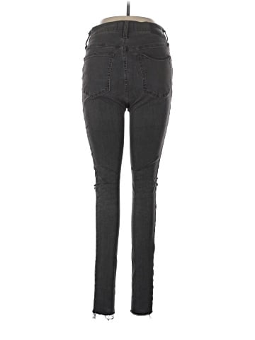 Madewell Tall 9" Mid-Rise Skinny Jeans in Black Sea (view 2)