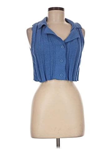 Zara Sleeveless Button-Down Shirt (view 1)