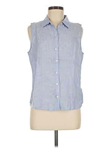 Tahari Sleeveless Button-Down Shirt (view 1)