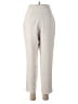 Leith 100% Polyester Solid Ivory Casual Pants Size S - photo 2