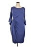 Connected Apparel Blue Cocktail Dress Size 20 - photo 1