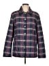 Coach 100% Polyester Plaid Purple Jacket Size L - photo 1