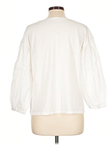 Madewell Puff-Sleeve Drop-Shoulder Knit Top (view 2)