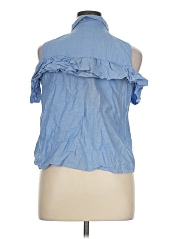 a.n.a. A New Approach Sleeveless Button-Down Shirt (view 2)