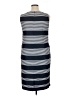 Taylor Houndstooth Blue Casual Dress Size 14 - photo 2
