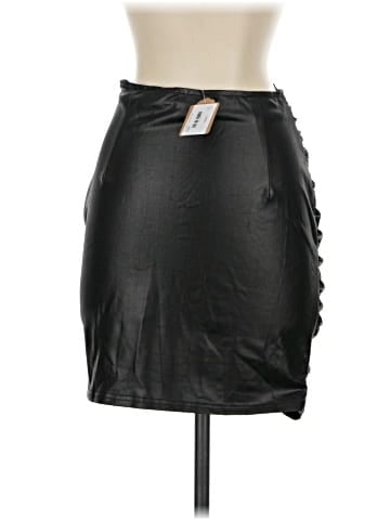 Fiestar Faux Leather Skirt (view 2)