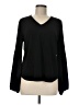 Adrianna Papell Black Long Sleeve Blouse Size M - photo 1