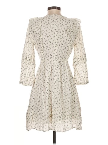 Madewell Ruffled Pleat-Sleeve Mini Dress in Spring Fling (view 2)