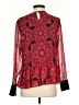 Tommy Hilfiger 100% Polyester Red Long Sleeve Blouse Size XS - photo 2