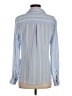 Candie's 100% Polyester Stripes Blue Long Sleeve Blouse Size S - photo 2