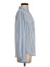 Candie's 100% Polyester Stripes Blue Long Sleeve Blouse Size S - photo 4