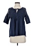 Daniel Rainn Blue 3/4 Sleeve Blouse Size XS - photo 1