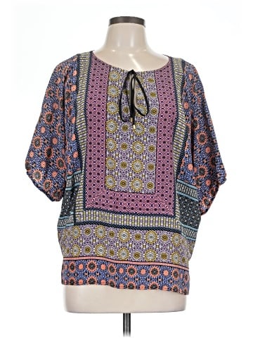 Trina Turk Short Sleeve Silk Top (view 1)