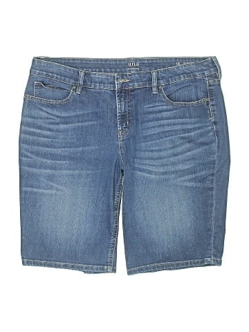 a.n.a. A New Approach Denim Shorts (view 1)