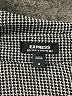 Express Houndstooth Gray Long Sleeve Blouse Size M - photo 7