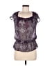 Vanity 100% Polyester Purple Sleeveless Blouse Size M - photo 1