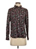 Talbots Floral Black Long Sleeve Blouse Size S (petite) - photo 1