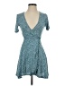 Pull&Bear Polka Dots Teal Casual Dress Size XS - photo 1