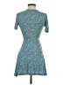 Pull&Bear Polka Dots Teal Casual Dress Size XS - photo 2