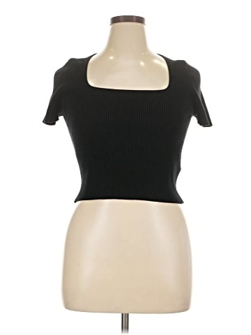 Madewell Square-Neck Crop Sweater Tee (view 1)