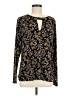 MICHAEL Michael Kors Brown Long Sleeve Blouse Size L - photo 1