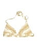 BCBGMAXAZRIA Gold Swimsuit Top Size 4 - photo 1