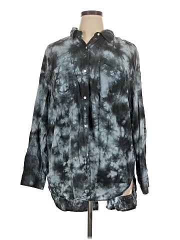 a.n.a. A New Approach Long Sleeve Button-Down Shirt (view 1)