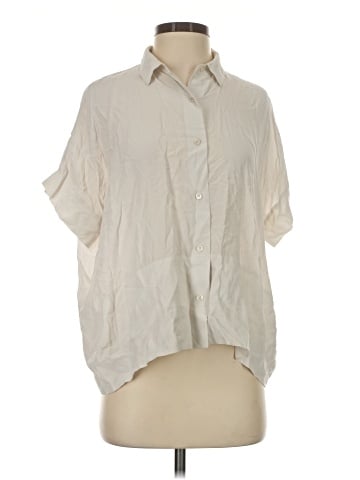 Everlane Short Sleeve Silk Top (view 1)
