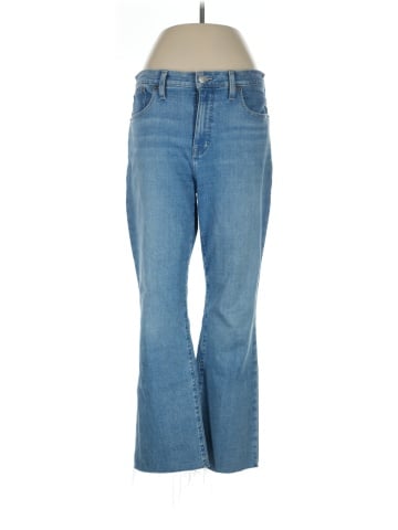 Madewell Kick Out Crop Jeans in Corley Wash: Raw-Hem Edition (view 1)