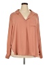 Timing 100% Polyester Tan Long Sleeve Blouse Size 2X - photo 1