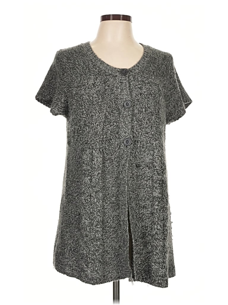 Pre-owned Faded Glory Cardigan Sweater In Gray