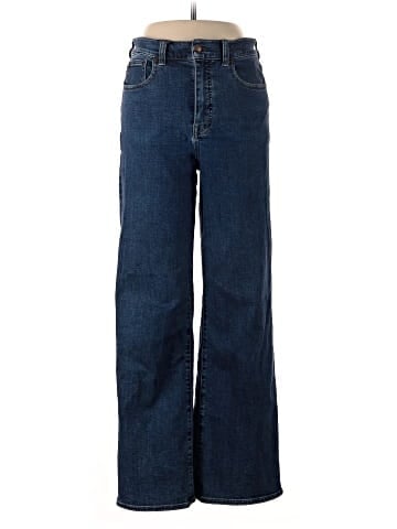 Madewell The Wide-Leg Jean in Super Stretch Denim (view 1)