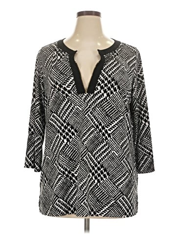 Anne Klein 3/4 Sleeve Blouse (view 1)