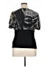 Worthington 100% Polyester Black Short Sleeve Top Size XL - photo 2