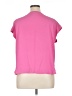 Ann Taylor 100% Polyester Pink Short Sleeve Top Size XL (petite) - photo 2