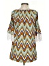 Win Win Blue 3/4 Sleeve Top Size S - photo 2