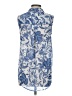 H&M 100% Polyester Blue Sleeveless Blouse Size 4 - photo 2