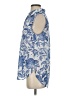 H&M 100% Polyester Blue Sleeveless Blouse Size 4 - photo 5