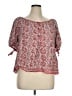Max Studio Red Short Sleeve Blouse Size XL - photo 1