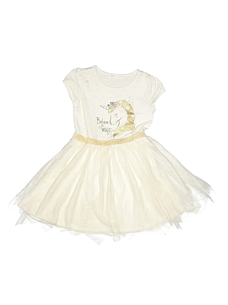 Pre-owned Nannette Babies' Dress In Ivory