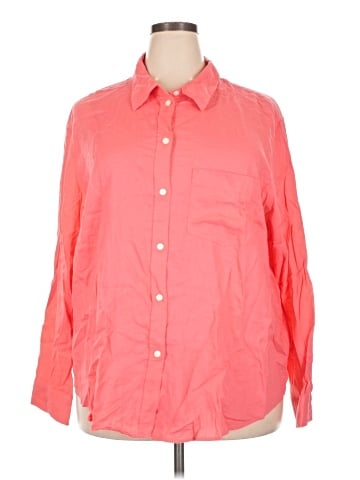 H&M 3/4 Sleeve Button-Down Shirt (view 1)