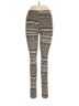Active Basic Print Brown Leggings Size L - photo 1