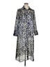MNG 100% Polyester Animal Print Blue Casual Dress Size XL - photo 1