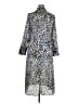 MNG 100% Polyester Animal Print Blue Casual Dress Size XL - photo 2