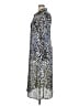 MNG 100% Polyester Animal Print Blue Casual Dress Size XL - photo 5