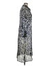 MNG 100% Polyester Animal Print Blue Casual Dress Size XL - photo 4