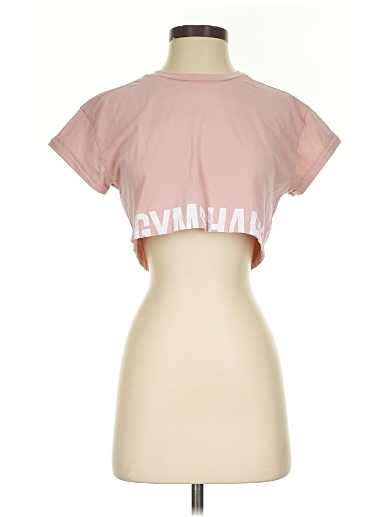Pre-owned Gymshark Short Sleeve T-shirt In Pink