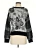 T Tahari 100% Acrylic Floral Black Pullover Sweater Size S - photo 1