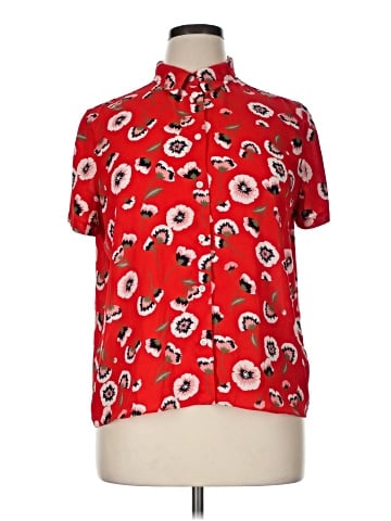 J.Crew Factory Store Short Sleeve Blouse (view 1)