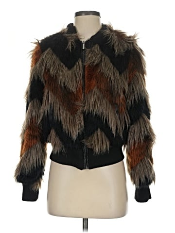 New York Yoki Collection Faux Fur Jacket (view 1)